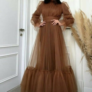 Premium Neutral Modest Gown 2-Pc set