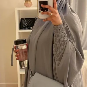 Jilbab 2-Pc Set Cinched Sleeve