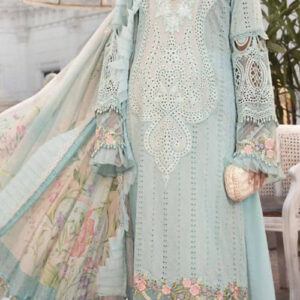 Al Amra Baby Blue Pakistani  3-Pc Suit