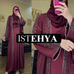 Amal Diamond Beaded Abaya