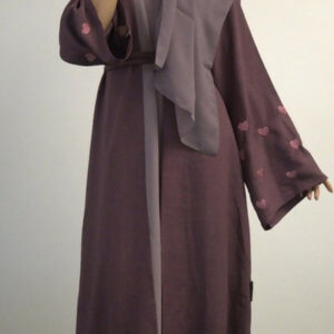 Purple Heart Abaya