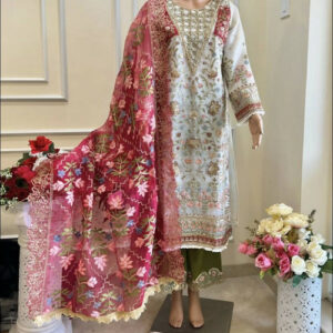 Noor Embellished Pakistani Dress 3-Pc Set