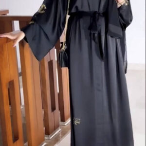 Premium Embroidered Kimono Open Abaya