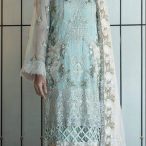 Mushq Baby Blue Pakistani Suit