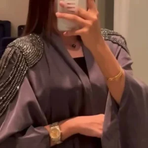 Luxurious Handwork Diamond Work Abaya with Free Hijab