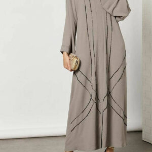 Handworked Embroidery Abaya 2-Pc Set