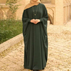 Plain Kaftan Clinched Cuff Jilbab