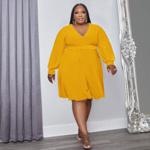 Plus Size  Loose Knitted Dress (XL-5XL)