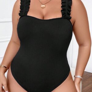 Plus Size Ruffled Sleeveless Jumpsuit (XL-3XL)