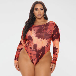 Plus Size  Long Sleeves Tight Breasted Jumpsuit (XL-4XL)