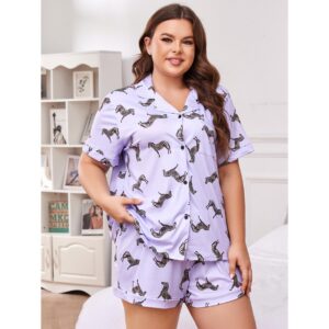 Plus Size Two Piece Set Pajamas (XL-4XL)