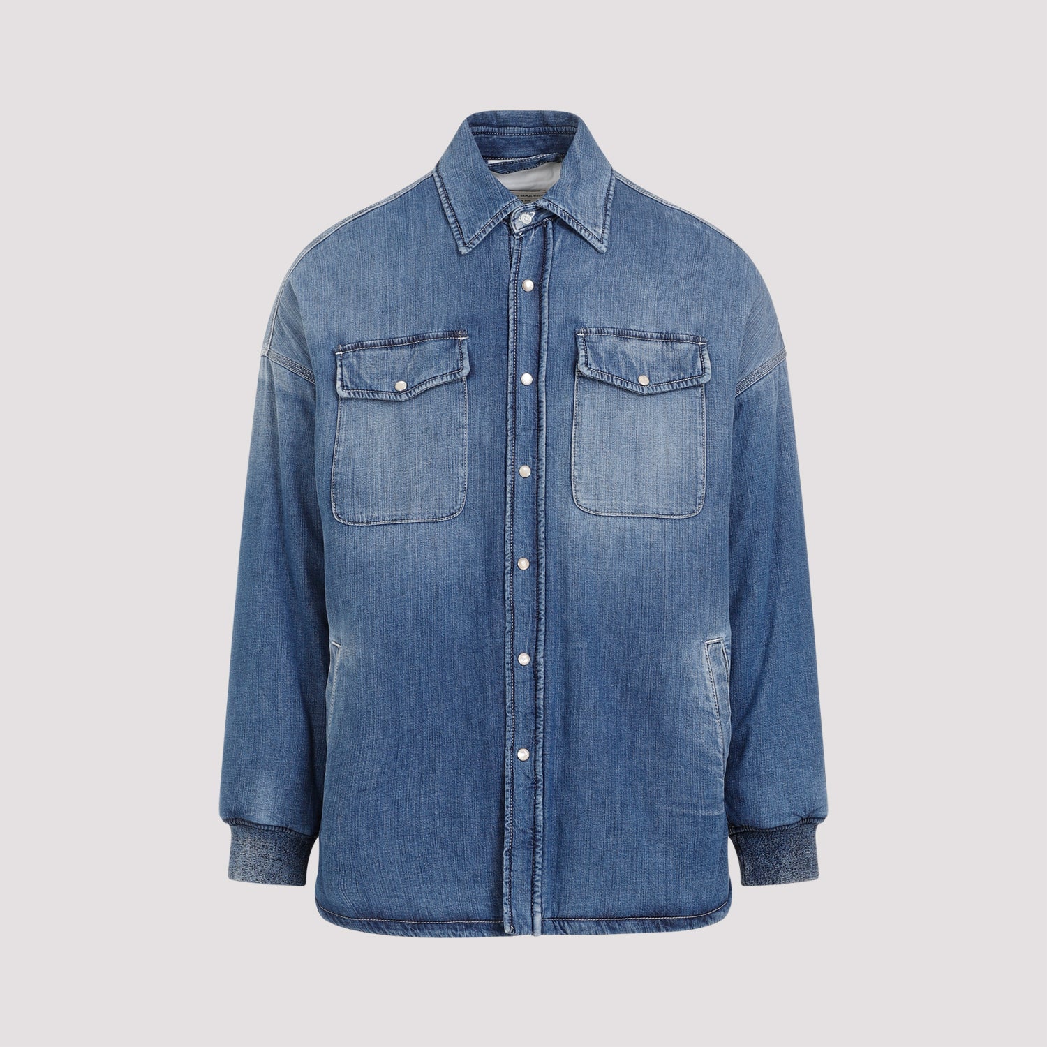 Alexander Mcqueen Quilted Denim Shirt (48-50)