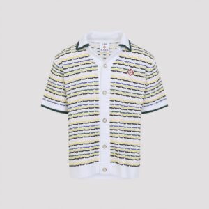 Casablanca Tuck Stitch Short Sleeve Shirt (XL)