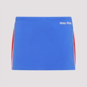 MIU MIU Logo Stripe Mini Skirt (40-42)