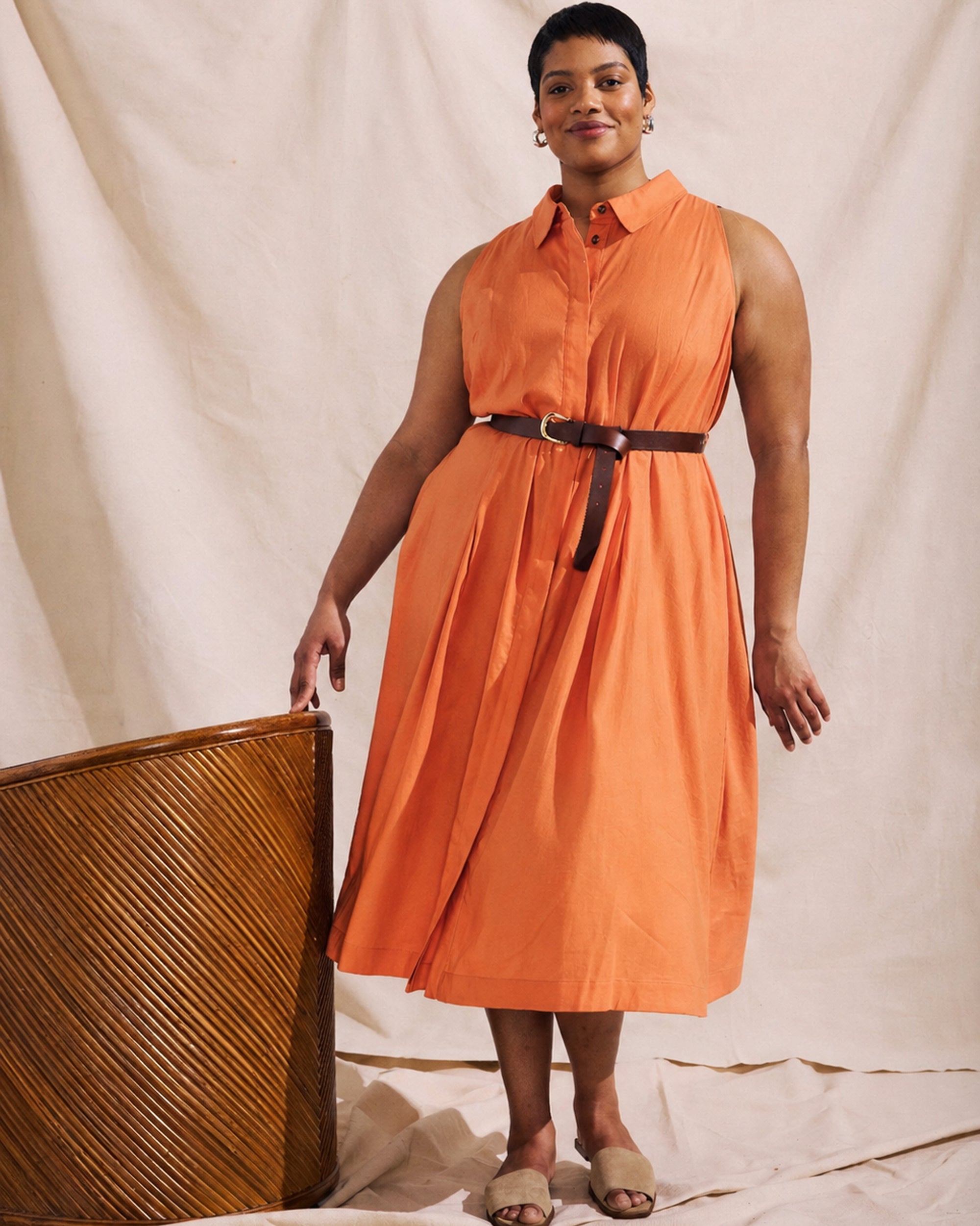 Adelaide Linen Shirtdress
