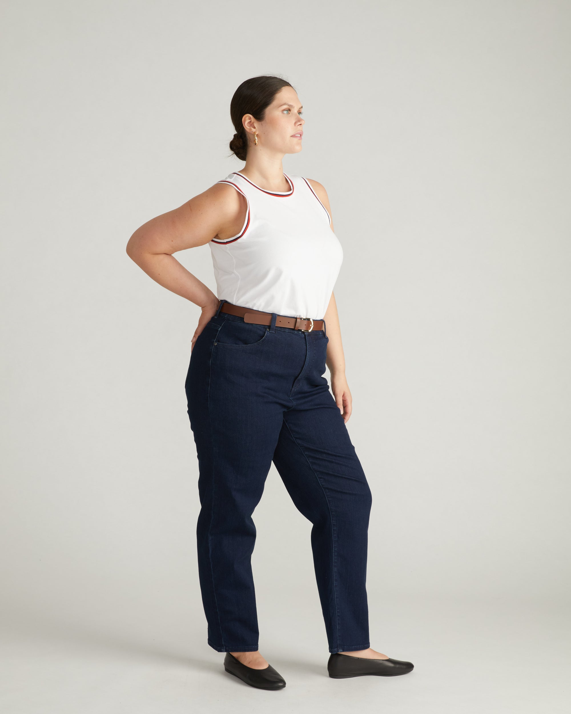 Ella High Rise Straight Leg Jeans