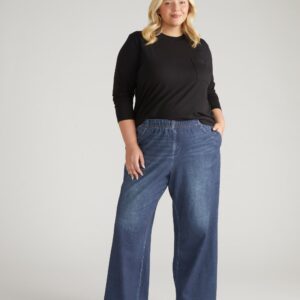 Wide Leg Sweatpant Jeans