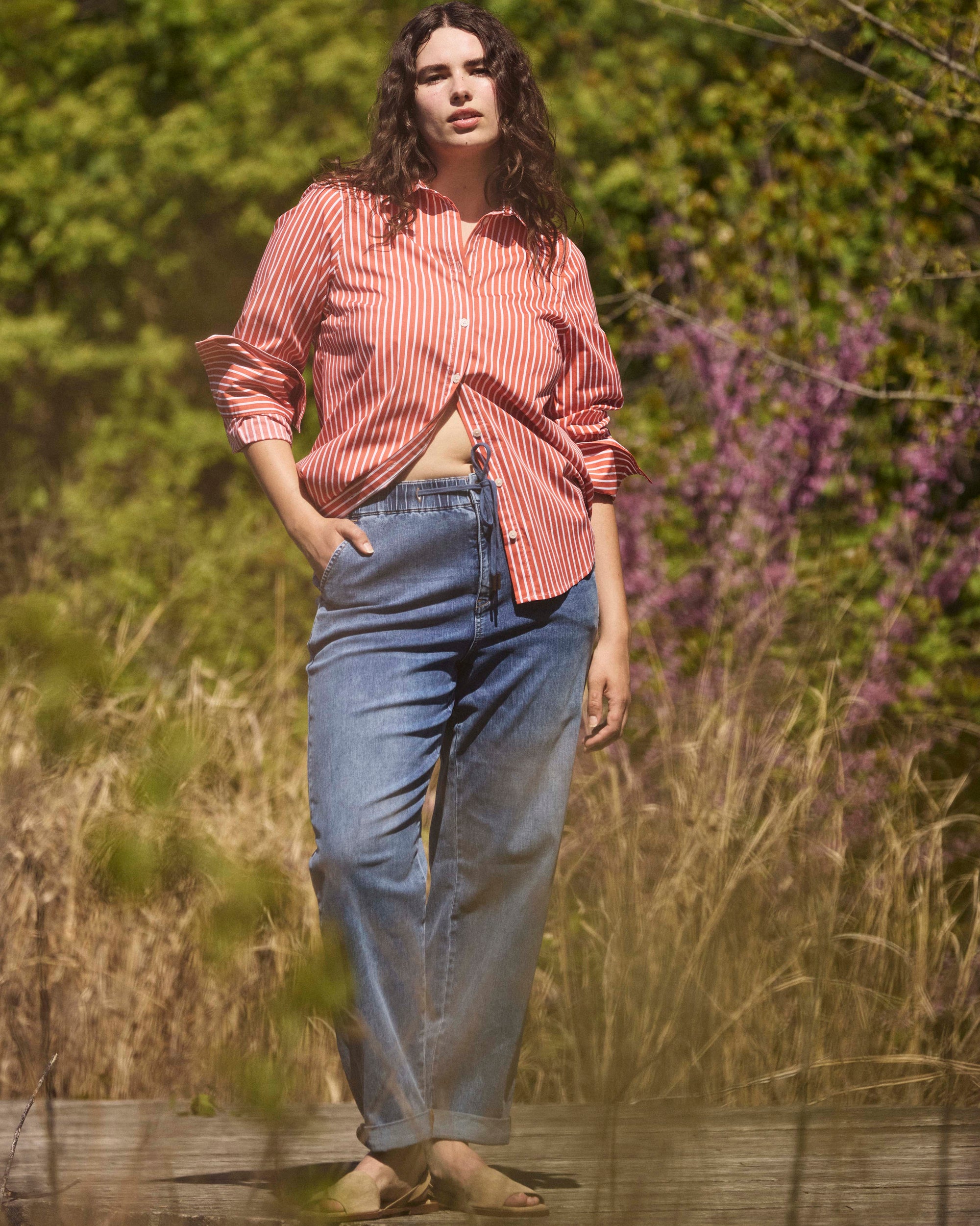 ComfortDenim Drawstring Jeans
