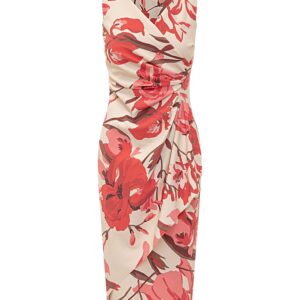 Chiara Boni Mini Floral Print Suit with Elegant Draping (40-44)
