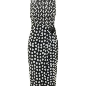 Chiara Boni Chic Mini Suit with Unique Print and Draped Design (40-50)